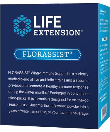 Life Extension FLORASSIST Winter Immune Support - 30 Stick Packs for Optimal Health - Buy Online on SooperMarket.com