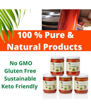 Juka's Red Palm Oil - 100% Organic & Natural from Africa - 16.9 Fl Oz - Buy Online on SooperMarket.com