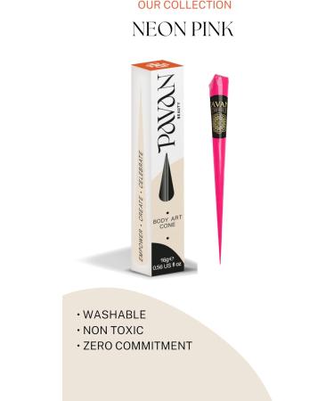 Pink Neon Henna single cone - Buy Online on SooperMarket.com