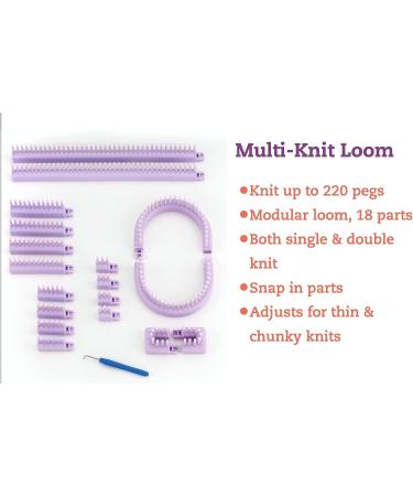 Adjustable Multi-Knit Loom with Small and Large Gauge - Authentic Knitting Board - Buy Online on SooperMarket.com