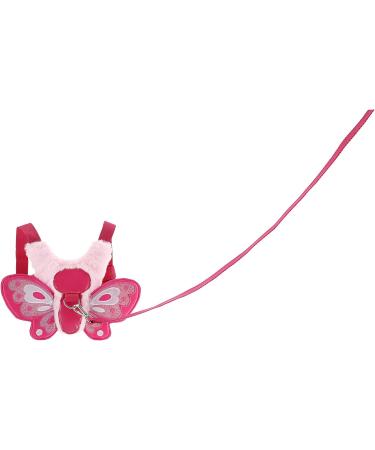 BTSKY Fluff Butterfly Baby Toddler Walking Harness with Safety Rein - Kids Anti-Lost Harness Leash Strap Belt Pink - Buy Online on SooperMarket.com