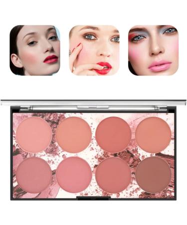 Blush Palette Makeup Blush Cream Palette Face Powder Blusher with 8 Blush 42G - Buy Online on SooperMarket.com