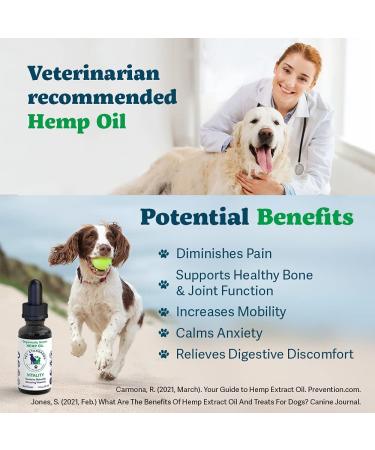 Pet Standards Organic Hemp Oil for Dogs & Cats (1 oz) | Made in USA, Calming Joint & Pain Relief, THC-Free, 3rd Party Tested - Buy Online on SooperMarket.com