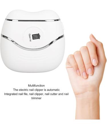 Electric Nail Clipper Automatic Nail Clipper with Light & 2 Speeds Fingernail Cutter USB Rechargeable Safety Trimmer with Nail Scraps Storage for Baby Kids Adults Seniors - Buy Online on SooperMarket.com