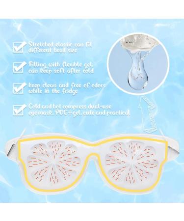 Gel Eye Mask 4 Pack Relaxing Sleep Eye Patch Eye Cover Reusable Hot & Cold Compress Gel Pack for Puffy Tired Eyes Dark Circles Migraine Stress Relief - Buy Online on SooperMarket.com