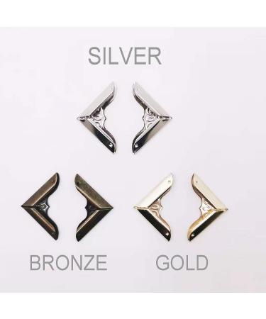 Book Corner Protector Metal Corner Cover for Scrapbook Album Menu Folder Include 50PCS Gold  50PCS Silver and 50PCS Bronze (150PCS) - Buy Online on SooperMarket.com