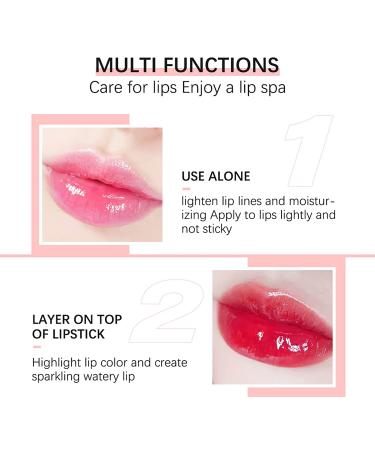 2 PCS Hydrating Plumping Lip Oil Gloss - Moisturizing & Long Lasting Formula for Nourished Lips - Non-Sticky & Transparent Shine - Buy Online on SooperMarket.com