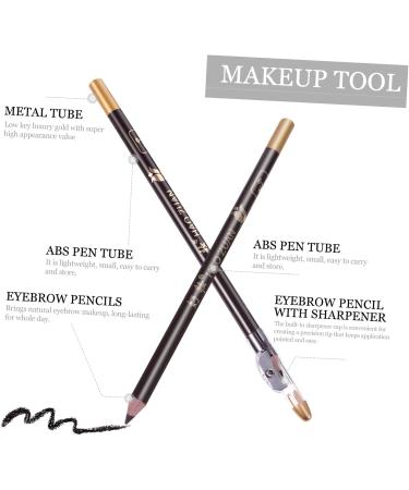 WOFASHPURET 8pcs Pencil Sharpener Eyebrow Pencil Black Eyebrow Makeup Pencil Cosmetic Small Tools Wooden Miss 1 count (Pack of 1) Coffee - Buy Online on SooperMarket.com