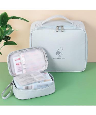 2 Pack Waterproof Large Capacity Medication Bag | Travel Pharmacy & Emergency Kit - Pink - Buy Online on SooperMarket.com