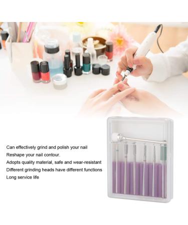 NAROOTE Nail Grinding Heads Nail Art Grinding Head Dead Skin Removal Nail Drill Bits Sanding Polishing Head Set(GH-06) - Buy Online on SooperMarket.com