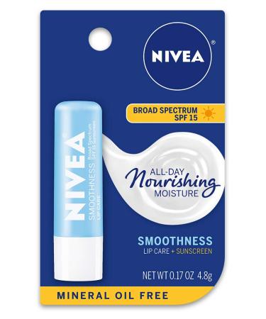 NIVEA Smoothness Lip Care SPF 15 - Pack of 6 | Moisturizing Lip Balm - Buy Online on SooperMarket.com