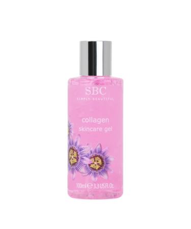 SBC Skincare Hydra-Collagen Moisturising Gel - 100ml | Anti-Ageing Collagen Gel | Oil-Free Lightweight Face And Body Moisturiser Gel | Collagen Skincare Gel | Collagen Body Lotion 100 ml (Pack of 1)