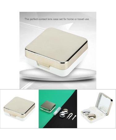 Akozone Reflective Contact Lens Container & Holder Set Cute Eye Care Travel Box with Mirror for Lentils Pink & Gold - Buy Online on SooperMarket.com