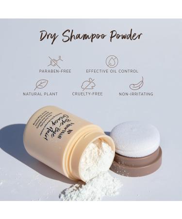 Natural Dry Shampoo Powder for Dark Hair | Travel Size Non-Aerosol Dry Shampoo for Women (12g/0.42 Oz - Buy Online on SooperMarket.com