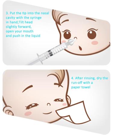 2Pcs 10ml Baby Nasal Irrigator Infant Nose Cleaner Nose Cleaner Rinsing Device for Gentle Nasal Care - Buy Online on SooperMarket.com