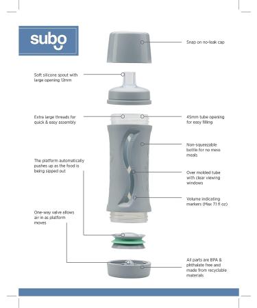 Subo Baby Food Bottle in Lavender - Mess-Free Feeding Solution - Buy Online on SooperMarket.com