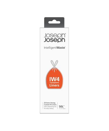 Joseph Joseph 30033 Bin Liner Clear Strong 50 Lt Clear