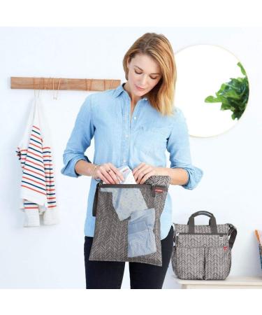 Skip Hop Grab and Go Wet/Dry Bag - Grey Feather | Waterproof Organizer Bag - Buy Online on SooperMarket.com