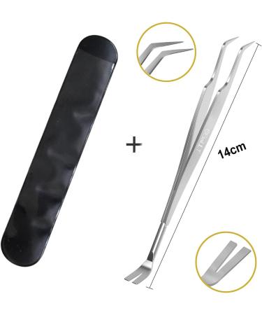 EasyULT 2 in 1 Tick Remover Stainless Steel Professional Tick Removal Tool Safe Tick Remover for Pet Humans Dogs Cats 1 silver - Buy Online on SooperMarket.com