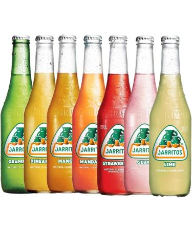 Jarritos Rainbow Kit/Mexican Jarritos Drinks Flavour Variety Pack Grapefruit Guava Lime Mandarin Mango Pineapple and Strawbery Soft Drinks - Buy Online on SooperMarket.com