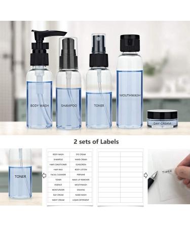 Travel Bottles Set - Leak-Proof TSA Approved Toiletry Accessories with Bag - 12-in-1 for Women/Men - Buy Online on SooperMarket.com