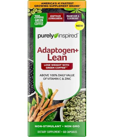 Purely Inspired Adaptogen + Lean - 60 Capsules for Weight Management & Stress Relief - Buy Online on SooperMarket.com