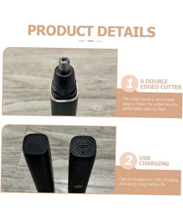 Buy Hemoton Nose Hair Trimmer - Dual Blade Portable Electric Face Trimmer | Waterproof Keychain Design for Men - Buy Online on SooperMarket.com