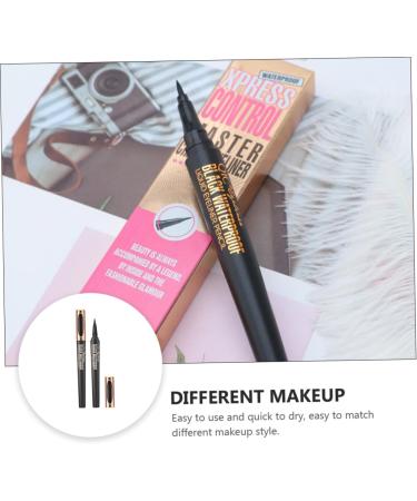 WOONEKY 2pcs Makeup Eyeliner Waterproof Eyeliner Makeup Pencils for Eyes Eye Beauty Pens Abs Shell - Buy Online on SooperMarket.com