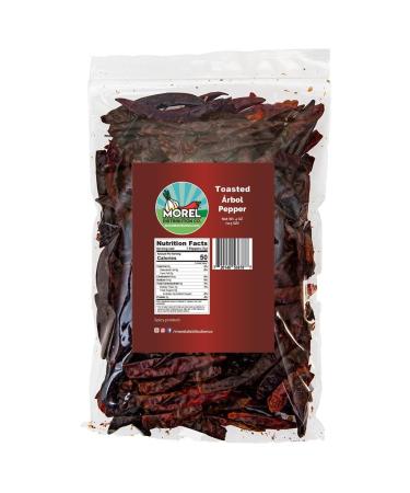 Toasted Chile de Arbol Chile de Arbol Tostado. 4 oz (113 g) and 1 lb (453 g). (4 oz (113 g))