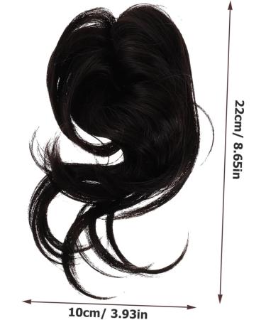 minkissy Wig Fake Hair High Temperature Wire Extension Brown Black 22x10cm As Shown - Buy Online on SooperMarket.com
