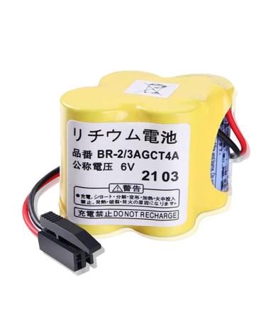 1 Pack 4400mAh BR-2/3AGCT4A 6V Replacement Battery for FANUC A98L-0031-0025 CNC System Non-Rechargeable
