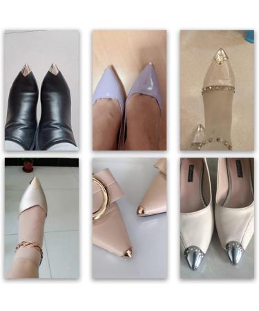 USHOBE High Heel Protectors 3 Pairs - Metal Toe & Crease Protector for Women's Shoes - 4X3cm - Buy Online on SooperMarket.com