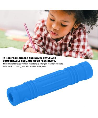 Buy Silicone Caustic Pencil Attachments - Safe Baby Bite Ring Pacifier & Sensory Cheese Stream for All Ages | Blue Saber Pen Set - Buy Online on SooperMarket.com