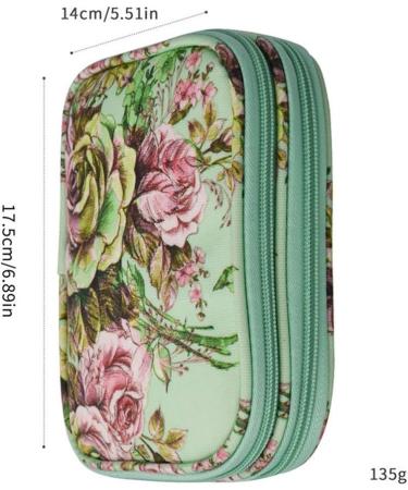 Katech Crochet Hook Case - Portable Travel Organizer with Web Pocket - Green - Buy Online on SooperMarket.com