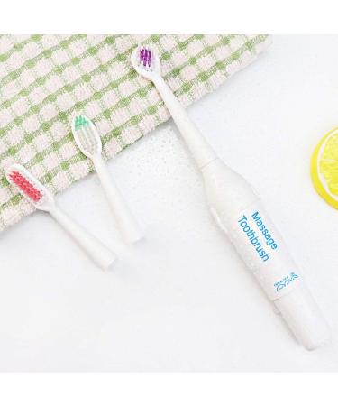 Adult Electric Massage Toothbrush 3 Head Replacement Battery Operated Portable Toothbrush for Boys | International Shipping Available - Buy Online on SooperMarket.com