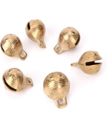 6PCS 1.3inch Vintage Bronze Jingle Bells for Holiday Christmas Decoration and DIY Crafts - Antique Copper Bell for Dog Cat Pet Home Door Decor - Gold Brass Bell - Buy Online on SooperMarket.com