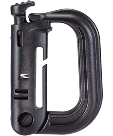 BOOSTEADY 10 Pack D-Ring Grimlock Locking for Molle Webbing with Zippered Pouch - Black - Buy Online on SooperMarket.com
