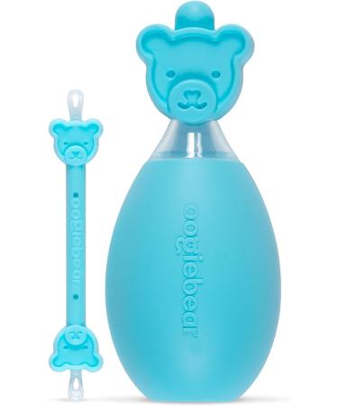 oogiebear Bear Pair - Safe Baby Booger Cleaner & Nose Sucker Duo | Bulb Aspirator & 2-in-1 Wax Cleaner | Latex & BPA Free - Blue - Buy Online on SooperMarket.com