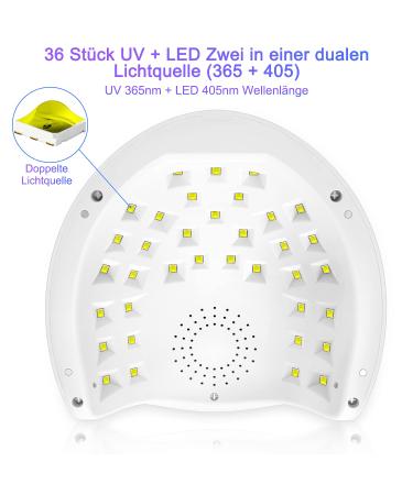 NailGirls 150W LED UV Nail Lamp - Fast Drying Nail Dryer with Auto Sensor & LCD Display | Removable Magnetic Plate for Gel Nails - Perfect for Finger & Toenail Studios - Buy Online on SooperMarket.com