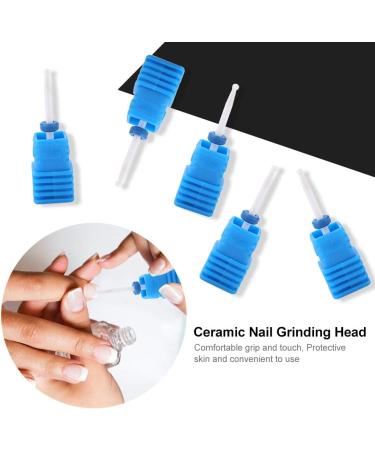 TMISHION Premium Ceramic Nail Drills Acrylic Nail Tools with 5 Drill Bits Safety Cuticle Clean Gel Removal(#2) - Buy Online on SooperMarket.com