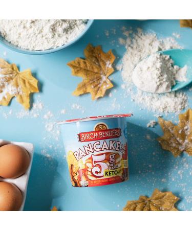 Birch Benders Classic Maple Pancake Keto Mug Cake Cups - Grain-Free, Gluten-Free, 4 Net Carbs - 8 Single Serve Cups - Buy Online on SooperMarket.com