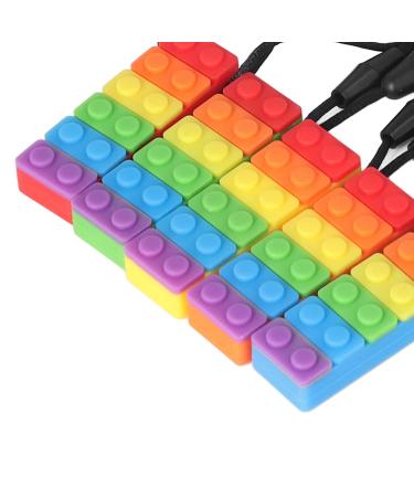 5PCS BPA-Free Baby Teeth Toys - Silicone Rainbow Building Blocks & Chewing Rings for Teething Relief - Buy Online on SooperMarket.com