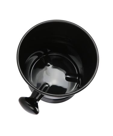 Black Plastic Shaving Bowl & Soap Dish - Men's Shaving Foam Cream Bowl for Effortless Grooming | International Shipping - Buy Online on SooperMarket.com
