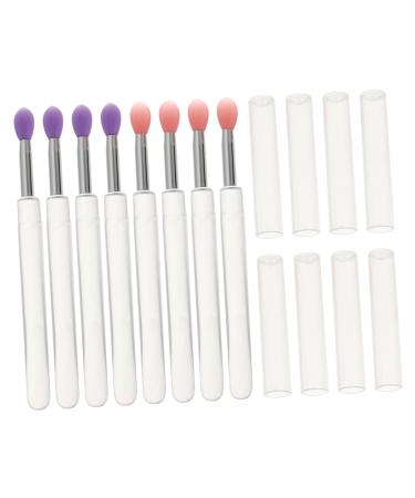 Baluue 24 Pcs Silicone Lip Brush Eyeshadow Applicator Lipstick Applicator Scrubber Clear Makeup Applicator