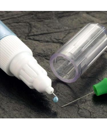 Nail Art Pen 10ml - Transparent with White Glitter | 20 White Multi Designs | International Shipping Available - Buy Online on SooperMarket.com