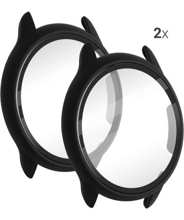 kwmobile Huami Amazfit GTR 2 / 2e Cover (Set of 2) - Tempered Glass & Plastic Frame, Black - Buy Online on SooperMarket.com