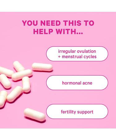 Pink Stork Myo/Chiro Inositol Blend - Ovarian Support & Fertility Supplements for Women | Women-Owned | 90 Capsules - Buy Online on SooperMarket.com