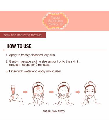 Epielle Gommage Peeling Gel - Gentle Exfoliating Face Scrub for Clear & Radiant Skin - Skin Brightener & Dead Skin Remover - 4.0 fl.Oz (118ml) - 2 Pack | Exfoliator - Buy Online on SooperMarket.com