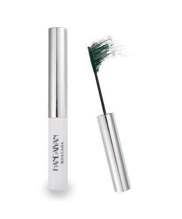 GL-Turelifes 12 Color Mascara Colorful Fiber Mascara Charming Longlasting Mascara  Thick & Long Eyelash Waterproof and Smudge-proof Eyes Makeup (Green)