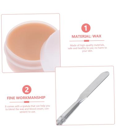 Halloween Scar Cream & Special Effects Makeup Set | Spatula Scab & Blood Modeling Wax | Perfect for Pro/Amateur Use - Buy Online on SooperMarket.com